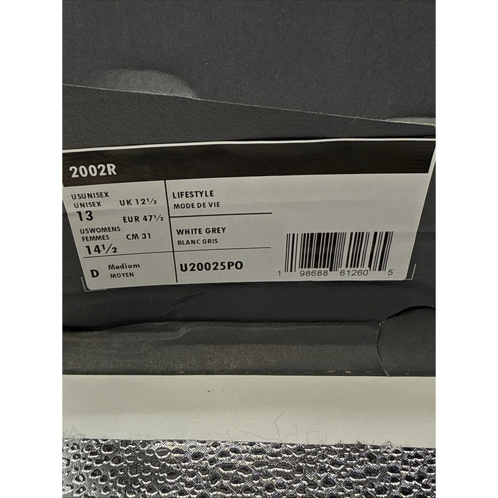 New Balance 2002R White/Grey Unisex Sneakers U20025PO Mens 13 Womens 14.5 - Picture 3 of 7